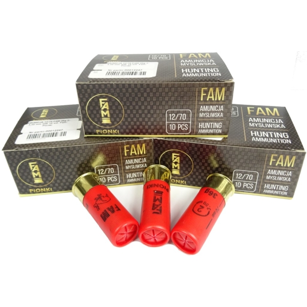Amunicja Myśliwska kal. 12/70 2-3,50mm 36g Fam